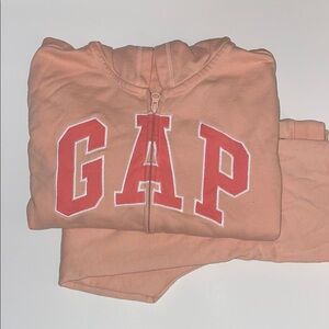 GAP sweat set coral hoodie and pants very GOOD condition XXL